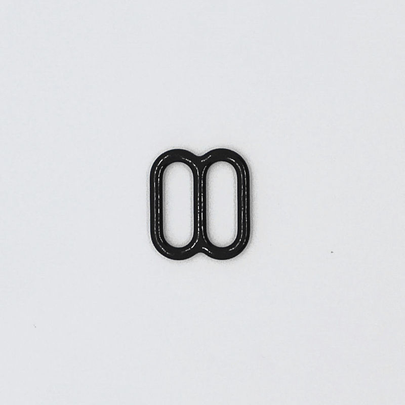 11mm Slide Lock Bra Strap Adjusters , Nylon Coated Bra Ring And Slider